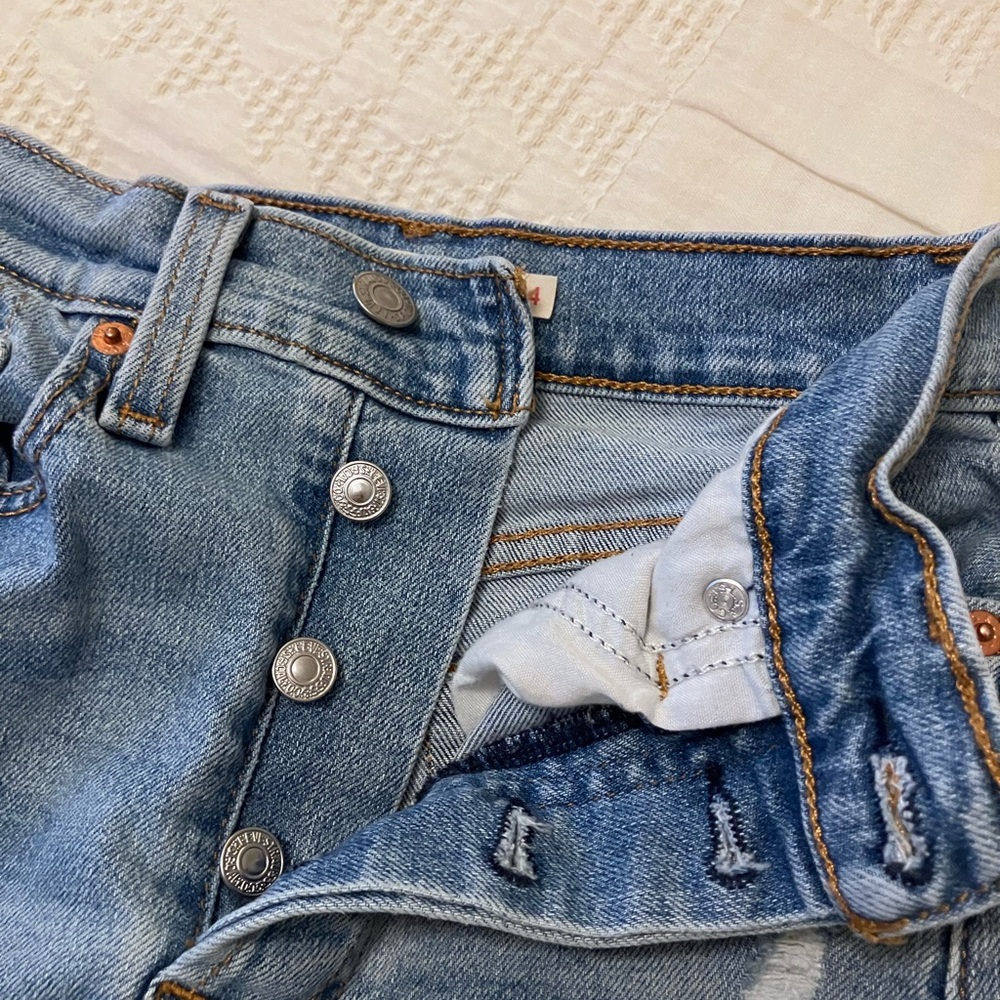 PILCRO High Rise Button Fly Cropped Jeans Size 34 - Picture 12 of 12